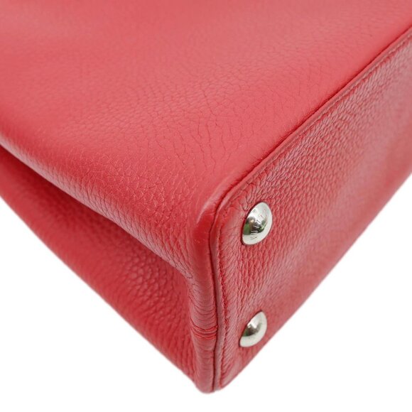 Louis Vuitton  Capucines MM Taurillon Leather Satchel Bag Red - Picture 8 of 15